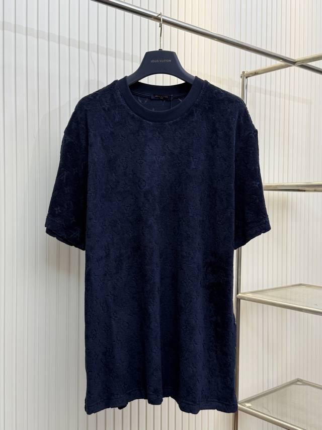 Lv 路易 毛圈布刺绣短袖T恤 Size：S M L Xl