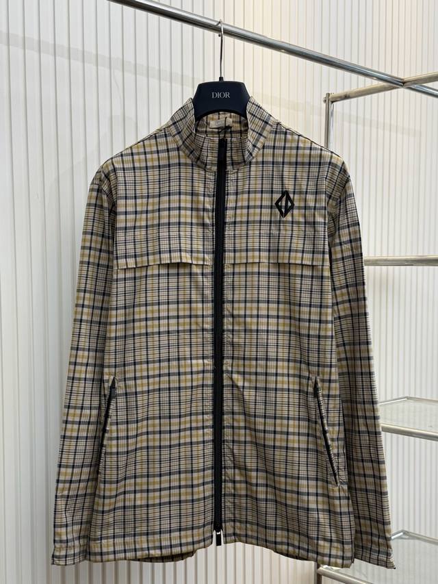 Dio 迪奥 新款刺绣格子外套 Size：S M L Xl