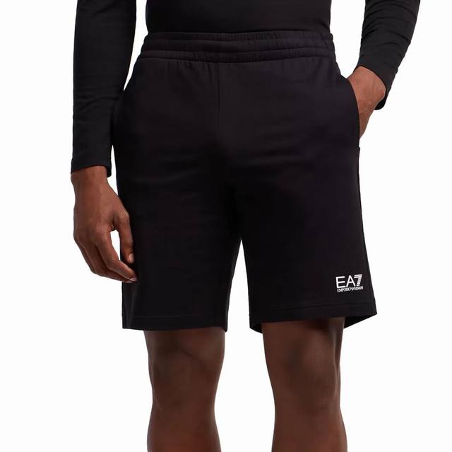 Emporioarmani 阿玛尼Ea7 25夏季新款男士全棉健身训练纯色短裤 挖到宝了兄弟们！E*7这款短裤超绝真的太香了！ 简约而不失格调。经典的黑、白、灰
