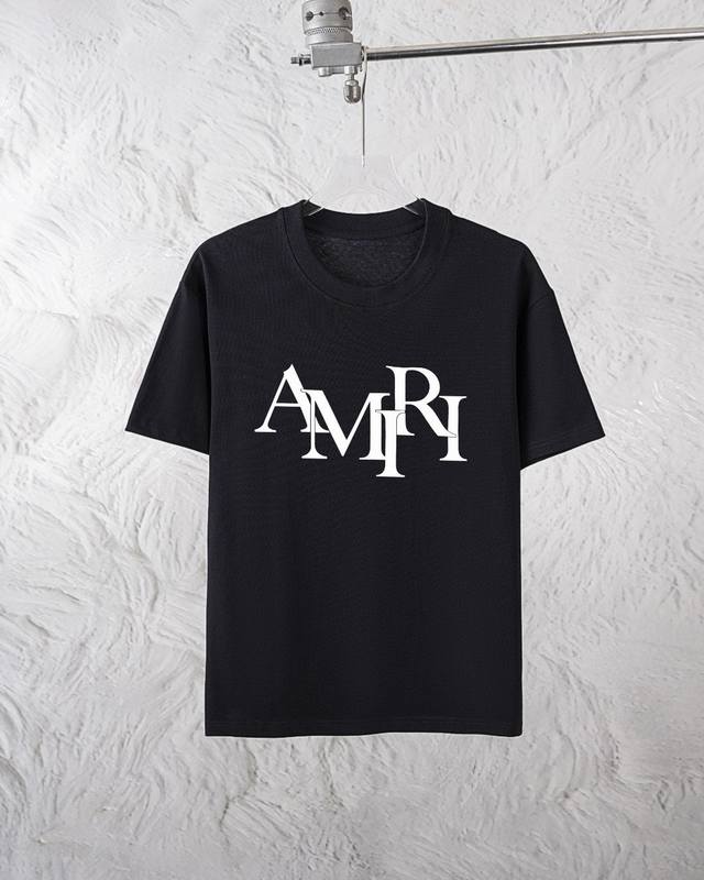 Amini 2025最新男士高端好货，胸前字母徽标印花图案增添活力感！最经典一目了然的干净与纯粹的结合.必入款推荐！选用190克双股丝光面料制成 纹理清晰，尽显