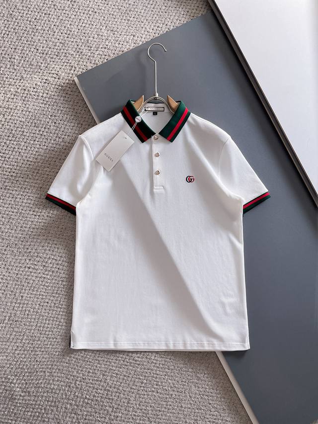 古驰 %新疆长绒棉 面料柔软舒适透气 夏季 限量款短袖Polo系列 ：-3Xl