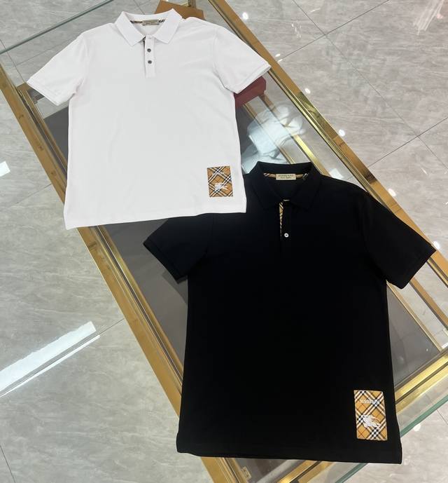新品 巴宝莉 爆款Polo 2025春夏新款首发专柜最新款短袖圆领T恤 高端订制 品牌Logo最新设计工艺，大牌范儿十足，时尚洋气，高端定制100%网眼珠地棉面
