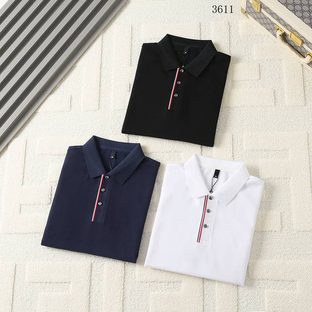 蒙口-25Ss新款春夏短袖翻领T恤Polo，最高版本客供定制高端纯棉珠地面料简单时尚款，拼色螺纹超级好看！胸前芬迪字母刺绣经典Logo简单大方的款式！满满的高级