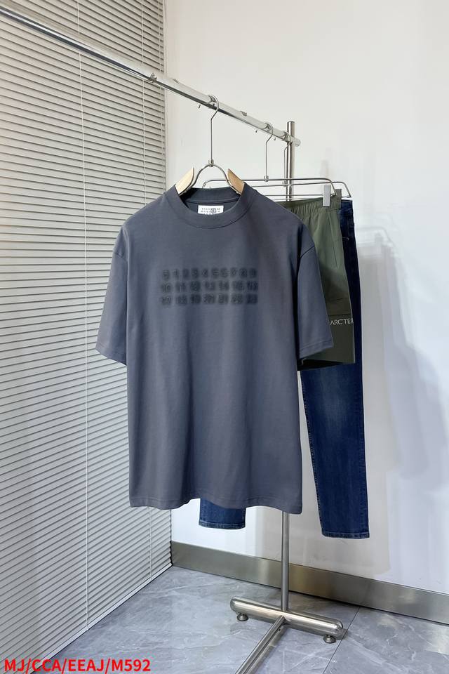 M592 Mjmm6 玛吉拉 2025Ss春夏新款半袖 爆款定制纯棉面料 重工洗水，面料舒适质感 码数：S-Xl