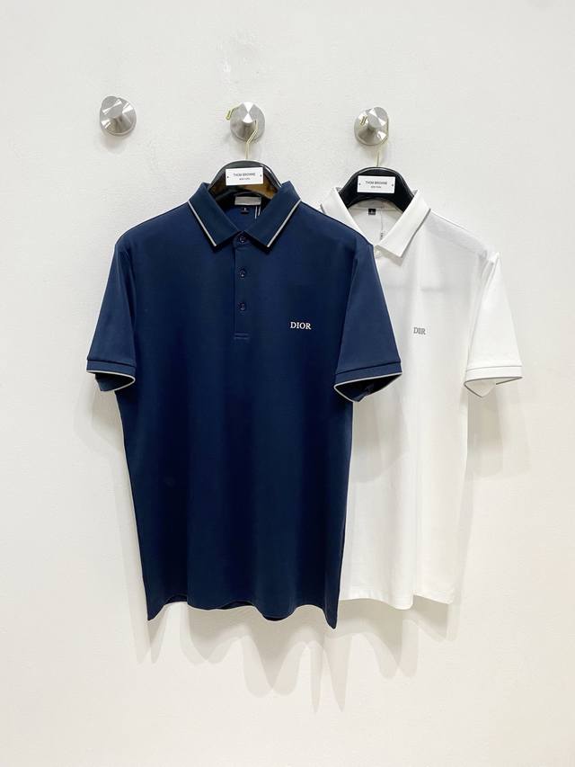 迪奥 %新疆长绒棉 面料柔软舒适透气 2025 夏季 限量款短袖Polo系列 ：-4Xl