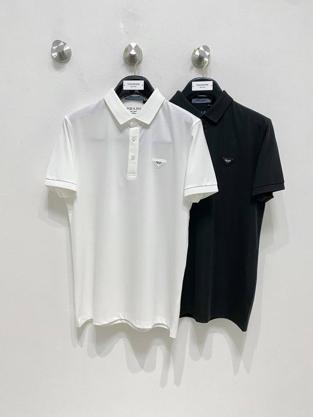 普拉达 %新疆长绒棉 面料柔软舒适透气 2025 夏季 限量款短袖Polo系列 ：-4Xl