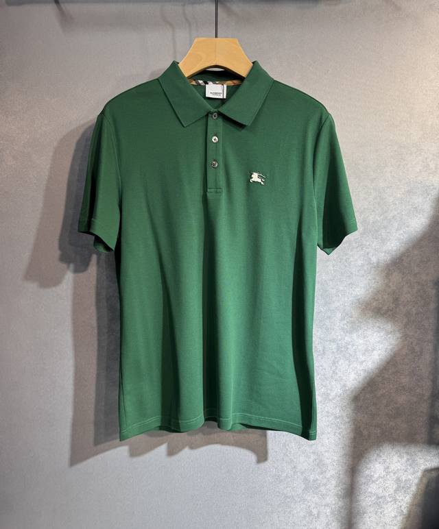Burberry 巴宝莉 25Ss新款春夏短袖 最高版本客供定制高端珠地棉面料简单时尚款，螺纹拼色螺纹配色超级好看！经典Logo的设计 简单大方的款式！216满