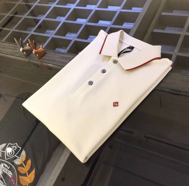 Lp家胖哥哥福音2580夏季新品 秒杀一切版本！经典时尚百搭翻领短袖 订制桑蚕丝丝光棉面料 进口原版起脚天丝纱线 面料柔软细腻 男人的衣柜都少不了基础打底衫 随