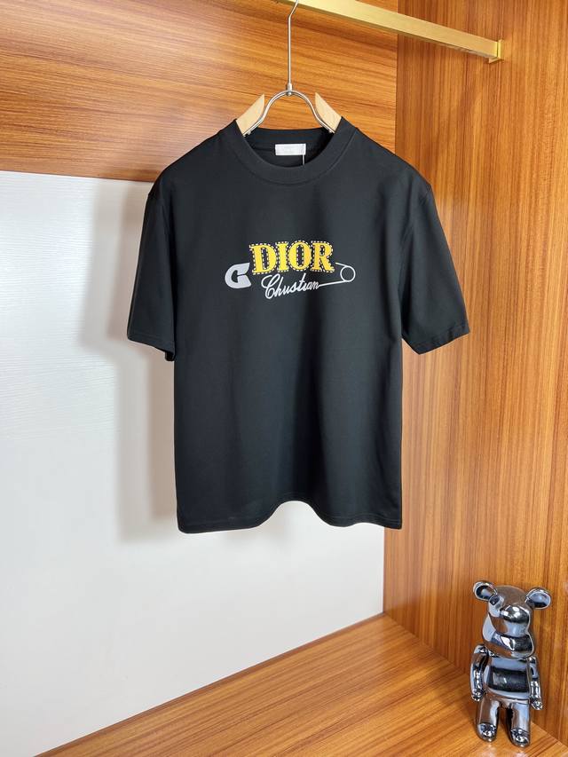 Dior 迪奥 2025春夏新品 三标齐全 圆领纯棉短袖T恤 好货不用过多介绍 看细节 专柜码数：M-Xxxl 175 140建议L