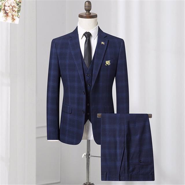 商务首选！业务洽谈、应聘必备正装！婚庆礼服！店主力荐！主推爆款！ 巴宝莉 Burberry 原单高端西装套装 官网同款 西装二件套 米兰发布会走秀新款 市场最高