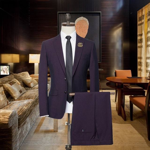 商务首选！业务洽谈、应聘必备正装！婚庆礼服！店主力荐！主推爆款！ Gucci 古奇 原单高端西装套装 官网同款 西服两件套 发布会走秀新款 市场最高版本，世界顶