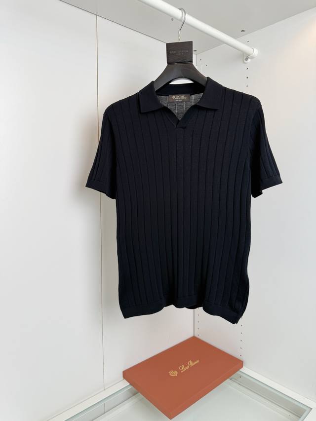 Lo*Ro Pi*Na诺 U翩雅高端桑蚕丝针织Polo衫，品质控推荐 毫无束缚感 针织系列独有的轻薄透气质感，经典翻领Polo衫 休闲运动 打高尔夫 适量运动时