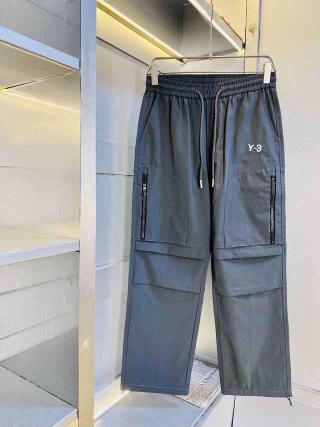 官网原单货 可穿210斤Y-3 Y3简约时尚 夏季夏款休闲裤卫裤松紧裤直筒裤长裤运动裤阔腿裤身穿着非常舒适 低调不失奢华 穿出去非常有档次,裤型款式和裁剪亦无需