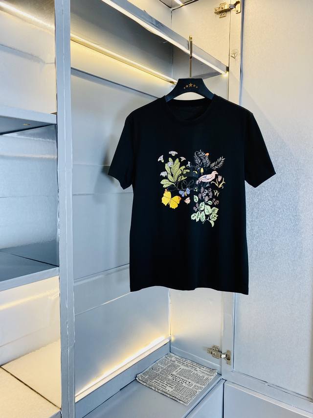 穿240斤 胖子福音 情侣款 码数：M-6Xl 罗意威Loewe 原单品质 2025最新款 男装短袖T恤 衣服 精选专柜订制顶级丝光棉进口面料 所有细节做工完美