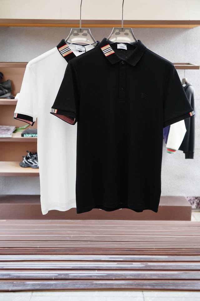 Bbr 巴宝莉： 重磅推荐！2025早春。新品 专柜在售 时尚高端男装Polo-胸前Logo个性时尚 进口顶极高密度丝光珠地，极为亲肤舒适 摸上去非常的细腻，质