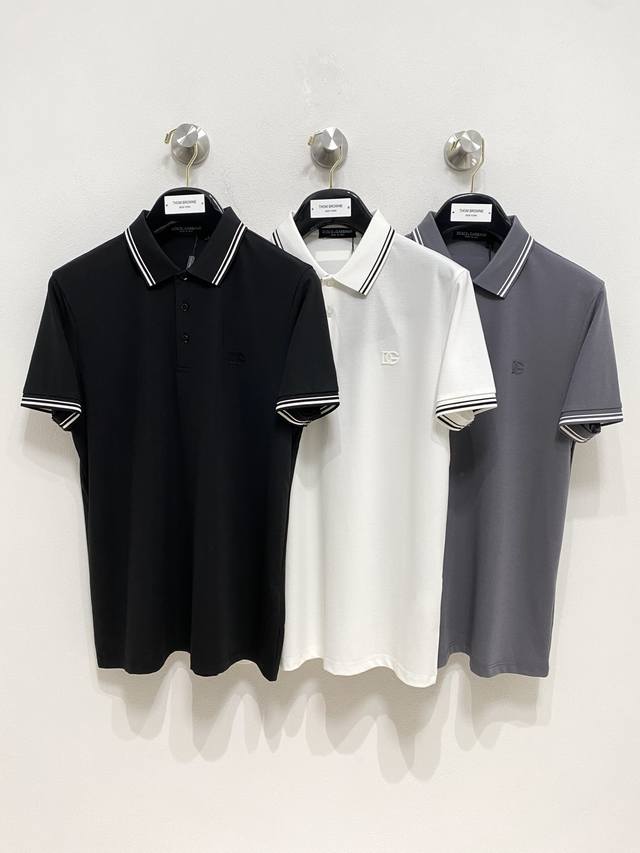 杜嘉班纳 Dg %新疆长绒棉 面料柔软舒适透气 2025 夏季 限量款短袖Polo系列 ：-4Xl