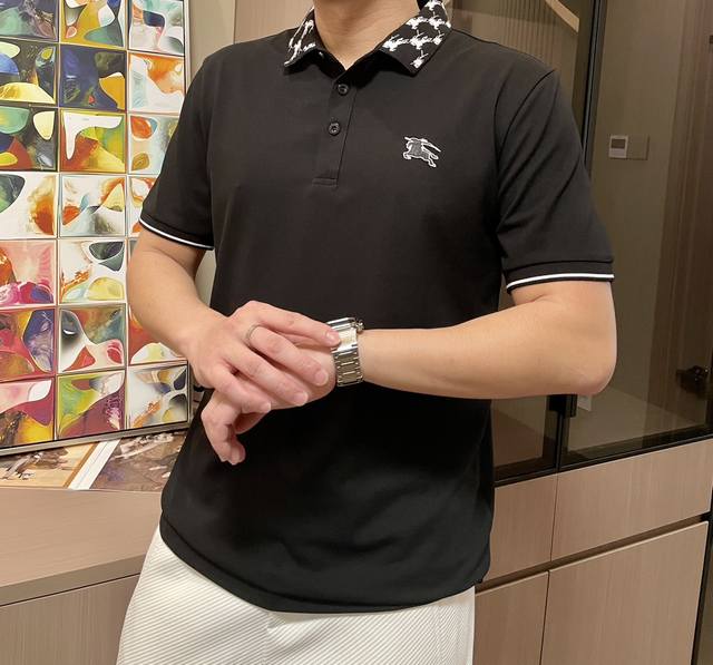 Bur 2025春夏 官网同步 熟男 轻熟男 最爱款式 经典大气百搭商务休闲Polo领T恤 采用进口双丝光珠地棉面料 舒适透气 质感细腻 超柔软亲肤触感！翻领设