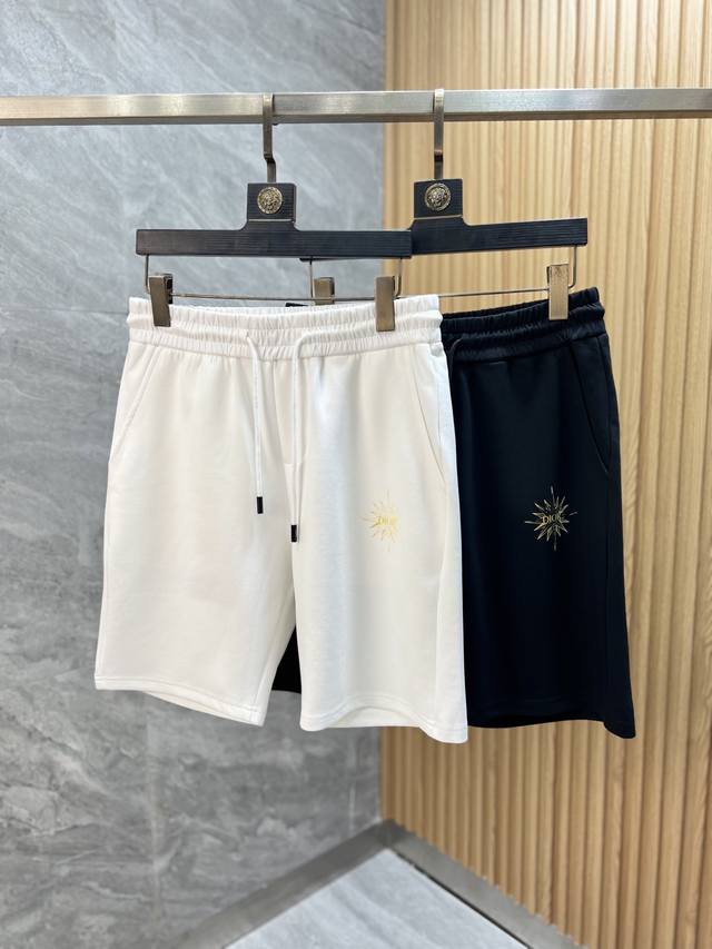 Dior 迪奥 2025春夏新品 三标齐全 松紧带五分休闲裤短裤 好货不用过多介绍 看细节 专柜码数：M-Xxxl 175 140上身建议L