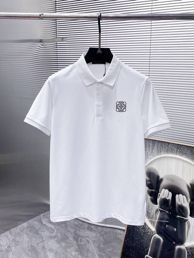 罗意威 小刺绣 2025夏季男士新款翻领短袖Polo衫，定制面料 透气舒适度高，细节无可挑剔，品牌元素设计理念，体现高品质。手感细腻柔软！呈现休闲裁剪，上身版型