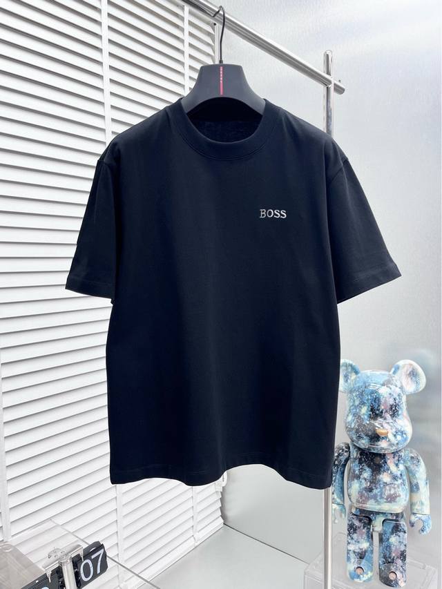 Boss 2630Ss新款短袖T恤，定制进口原版丝光面料！经典Logo设计，简单大方得体 时尚不失个性 上身休闲随性 内搭单穿皆可 彰显大牌气质。尺码：M～3X