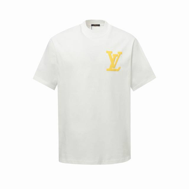 Louis Vuitton 路易家2025Fw立体前后发泡品牌Logot恤短袖 高版本，高品质。原版面料网红明星同款 前后立体发泡工艺，面料为280G纯棉面料，