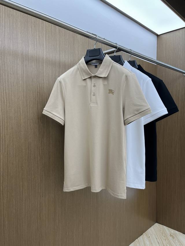 新品 Bbr 2570新款男士翻领Polo衫短袖 进口面料呈现。轻盈柔软的面料经过成衣染色，营造出优雅纹理，原版定制 进口纱线色染 定制罗纹领口 一体撞色罗纹