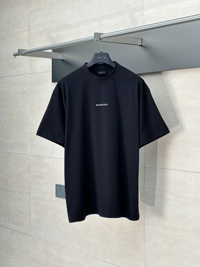 Balenciaga* 巴黎25新款3M反光印花短袖T恤 Size：Xs S M L