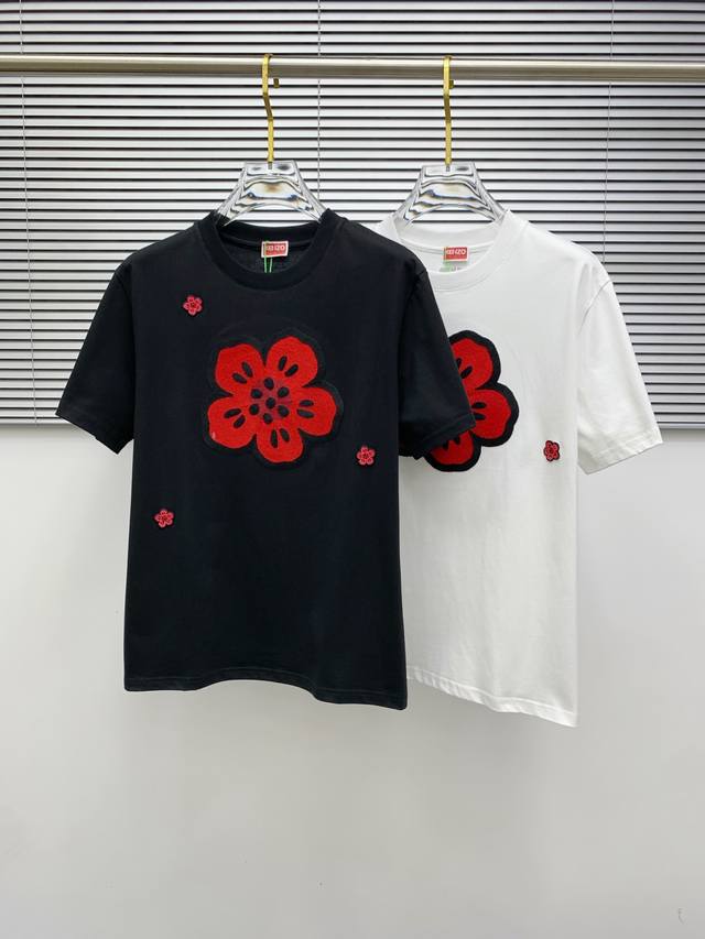 Kenzo2025春夏新款男女同款短袖T恤，最新款全网独家首上！！~既经典有时尚百搭，谁不爱啊，将经典再次展现，非常的耐看，自带低奢光环与辨识度！传统的品牌理念
