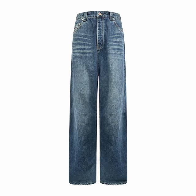巴黎世家 Balenciaga Unity Sport刺绣牛仔裤 现货 Xs S M L