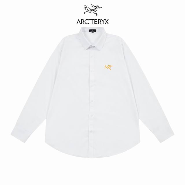 Arcteyx 始祖鸟 官网经典品牌Logo 设计长袖衬衫 对版定染面料 上身高级感十足 纯棉竹纤维面料 高品质 男女同款 码数:39-43 M-3Xl