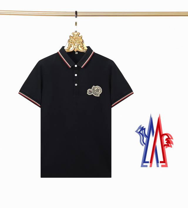 三标齐全 -Moncler 蒙口专柜同步上新 徽标刺绣翻领Polo衫 -采用原版Zp一致定制索罗娜双珠地面料 螺纹同缸定染零色差 独家品质区别通货 欢迎对比 -