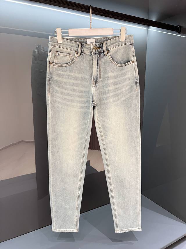 新品 夏季薄款 Bur 牛仔裤 25Ss春夏新品 男士水洗复古魅力时尚休闲牛仔裤 追求完美主义的男人必备款修身款！！！ 贸易渠道工厂P货品,复古水洗 无敌性的裁