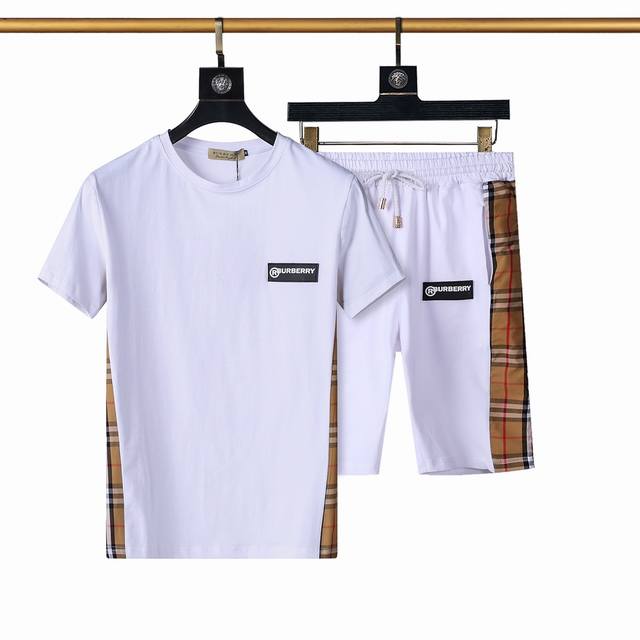 巴宝莉Burberry 男士套装 世界时尚顶级纯棉手感滑爽极度舒适体验全球顶尖设计无敌高品质随时随地，都保持奢华高贵的特有的视觉质感.M一3Xxl