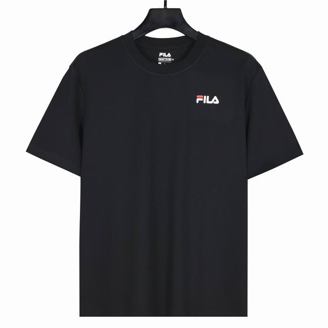 斐乐 Fila 压胶纯棉短袖 黑白两色