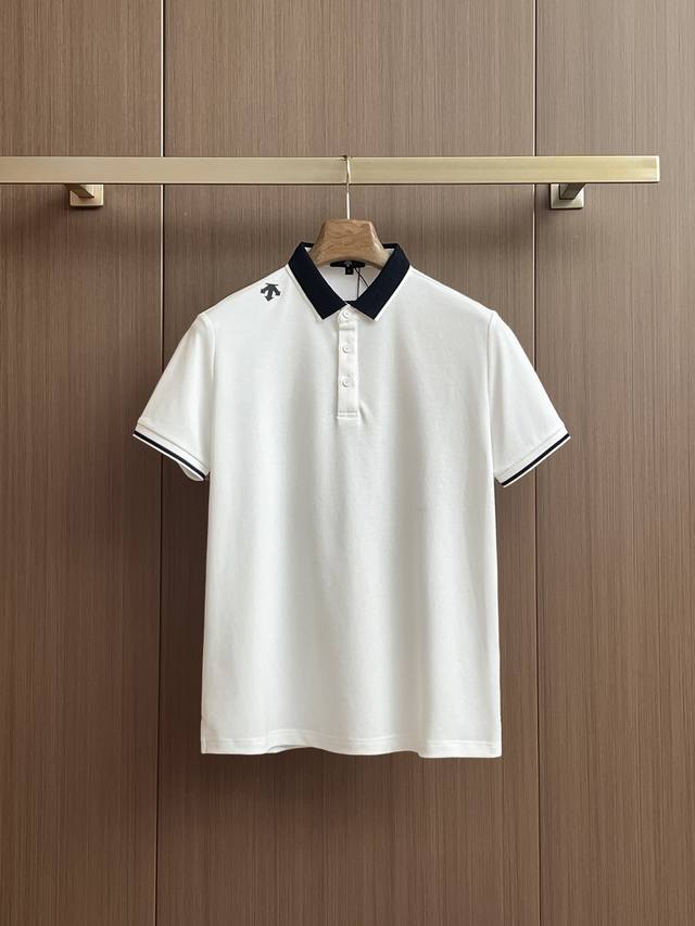 新品上市 迪桑特 2025Ss夏季新款字母Logo男士翻领Polo衫！经典商务男款，高端男装的天花板级别的商务男款！简约时尚大气不失优雅，单穿内搭体面过人，品质