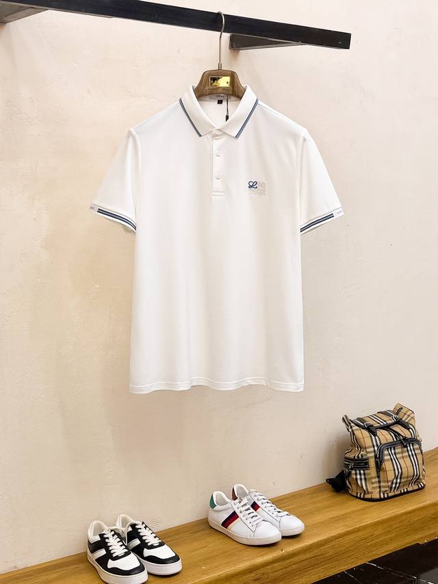 罗意威 2025Ss夏季新款 Logo男士翻领Polo衫！经典商务男款，高端男装的天花板级别的商务男款！简约时尚大气不失优雅，单穿内搭体面过人，品质控 细节控的