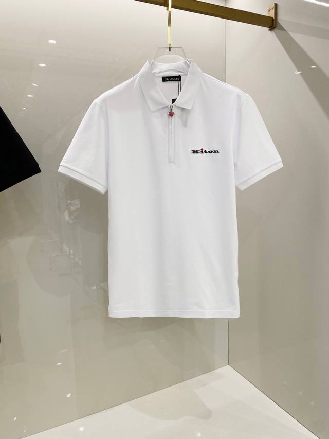 Kiton 2025Ss夏季新款 Logo男士翻领Polo衫！经典商务男款，高端男装的天花板级别的商务男款！简约时尚大气不失优雅，单穿内搭体面过人，品质控 细节