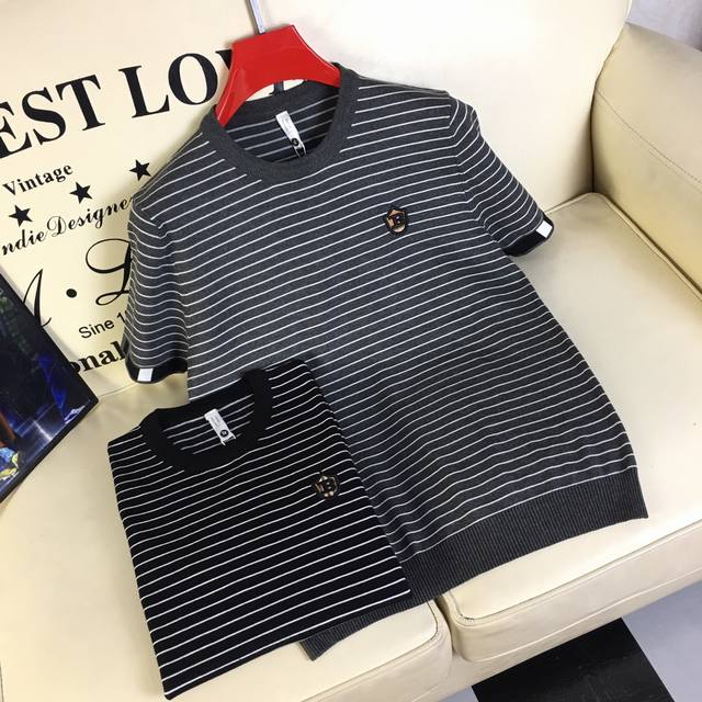 Feng Burberry 巴宝莉 针织衫 夏季新款 定制进口毛料，颠覆夏季穿针织衫的感受 无论品质 凉爽度 舒适度 完胜普通棉质Ｔ恤衫 上身的随身性 更是针织