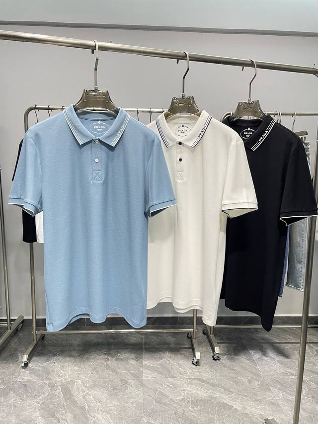 Kailai A26-Pra25Ss春夏新款珠地棉布条纹翻领短Tee，男士商务休闲短袖Polo衫！贸易公司渠道稀出，领先官网发售！P家全新Polo衫是夏日男士的