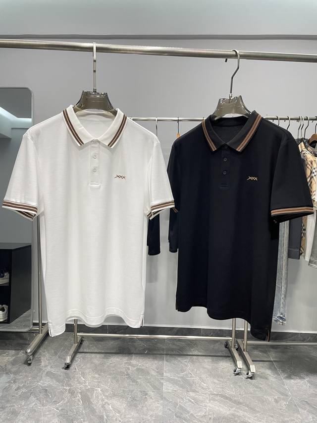 Kailai A26-Ez25Ss夏季新款透气网眼珠地棉布翻领短Tee，男女同款经典Xxx标识刺绣休闲套头短袖Polo衫！贸易公司渠道稀出，同步官网发售！Ez家