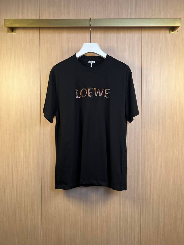 Loe罗意 25Ss新款 彩色字母绣花短袖T恤 尺寸：Xs-L