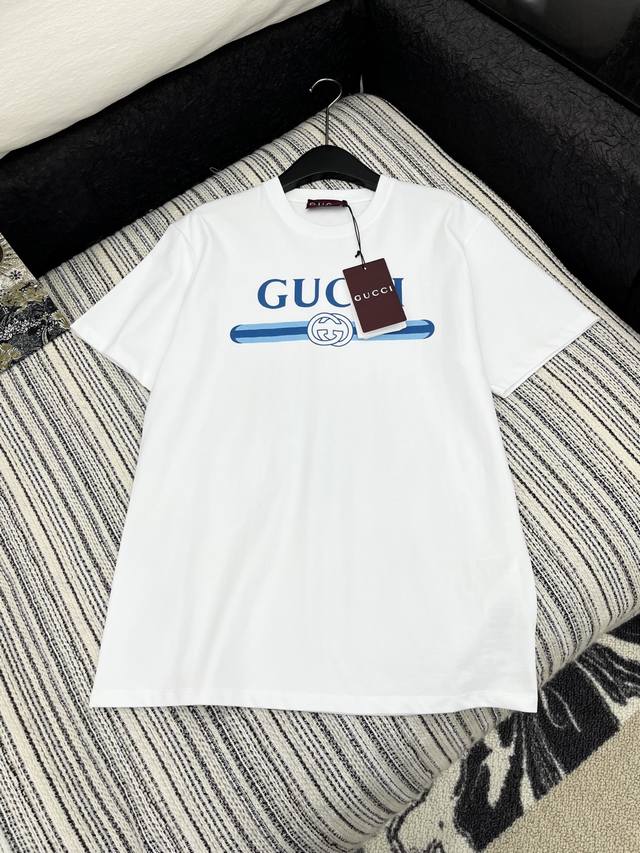 爆款现货 原单品质 Gucc*｜25限定系列新品印花短袖T恤 精致宽松大版型上身巨显瘦！ 定制最新印花 低调奢华！ 时髦精必备单品解锁所有穿搭！ 认准我家品质！