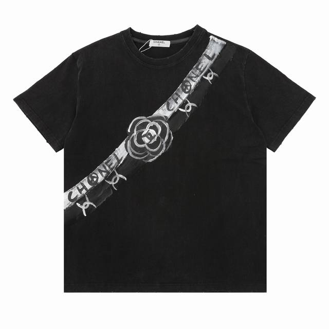 Chanel 香奈儿 手绘涂鸦短袖T恤 Size：S-L
