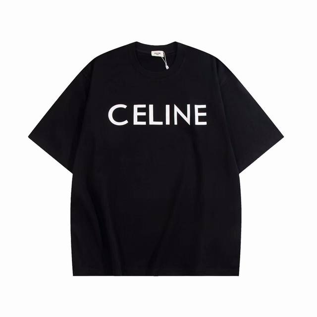 Celine 赛琳 经典字母印花基础款短袖 Ce气质清爽干净的短袖T恤 夏天T恤季到了，你准备好了吗？！精选厚实的平织棉布制作，面料质感瓷实很显气质 高克重的棉