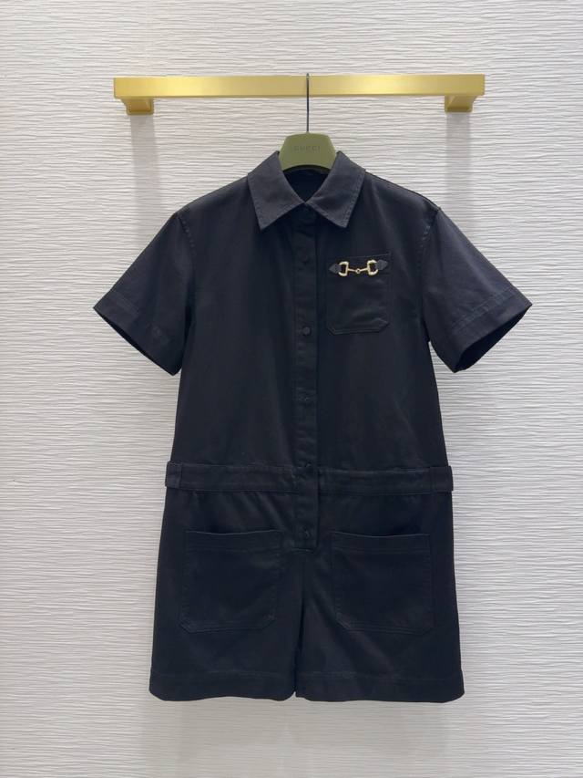 Gucc*2025Ss新款 设计感拉满的绝绝子连体裤 时髦低调气质又奢华高级！版型百搭不挑人，做工品质看细节。白富美必入！强烈推荐。Sml S衣长87 胸围97