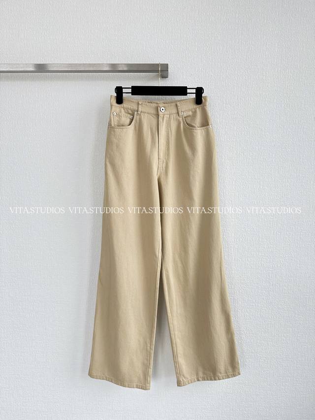 新品预售 休闲直筒牛仔裤 颜色：卡其色 尺码：S M L M*Kz
