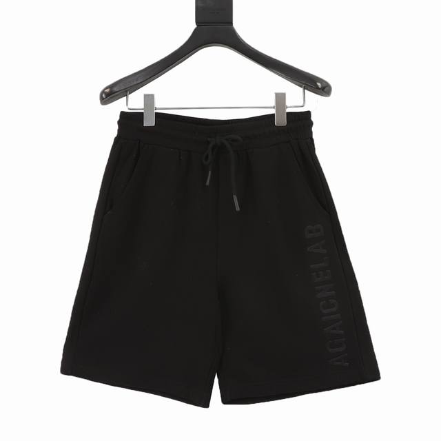 Balenciaga 巴黎世家 25Ss 刺绣字母徽标短裤 面料采用380G纯棉毛圈面料，订染颜色后整蚀毛处理，对照原版做丝滑超柔处理，布面肌理股线清晰明显，垂