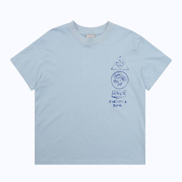 Dior 迪奥 植物画直喷印花短袖 尺码：Xs-L