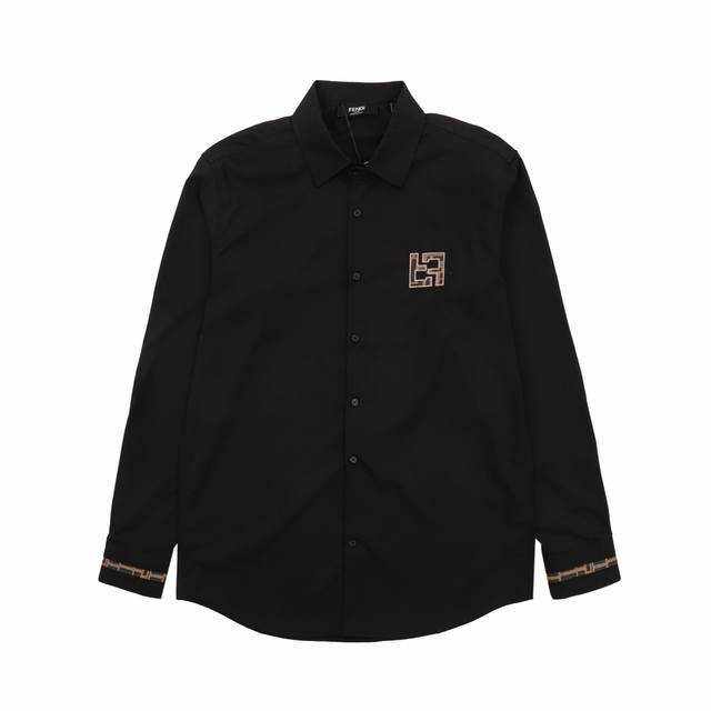 Fendi 芬迪 Ff刺绣休闲长袖衬衫 尺码：Xs-L