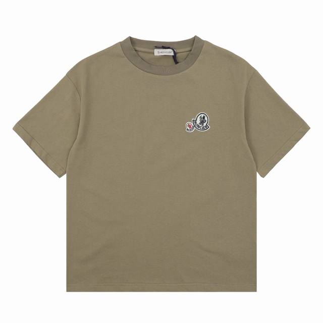 Monecler 蒙口 经典徽标刺绣圆领短袖 Size:S-Xl